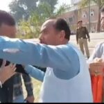 पुलिस अधिकारी और दर्जाधारी मंत्री में तीखी नोकझोंक