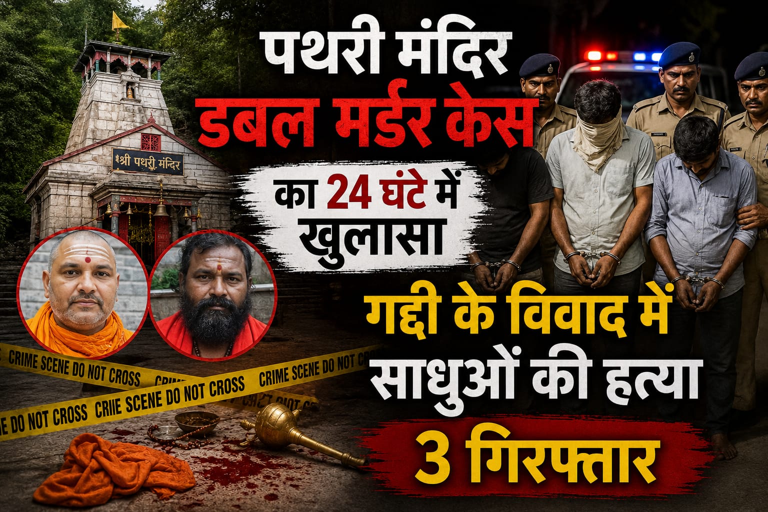 पथरी मंदिर डबल मर्डर केस
