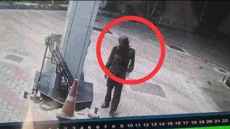 पेट्रोल पंप का सीसीटीवी फुटेज
