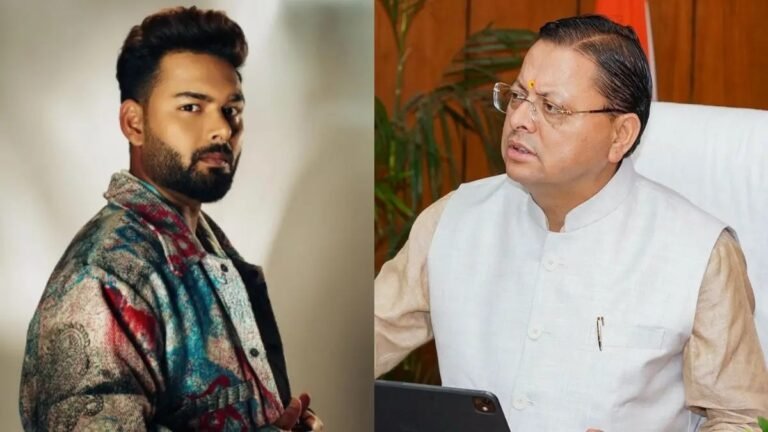 Rishabh Pant CM Dhami