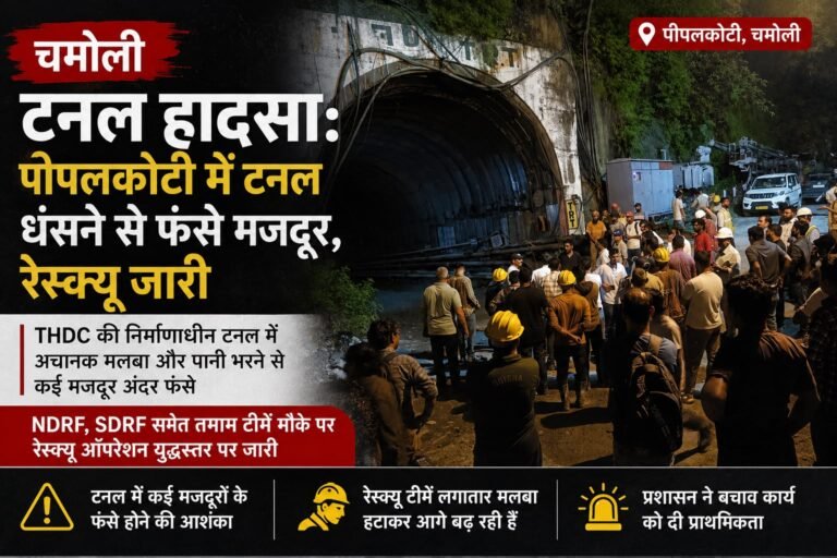 चमोली टनल हादसा