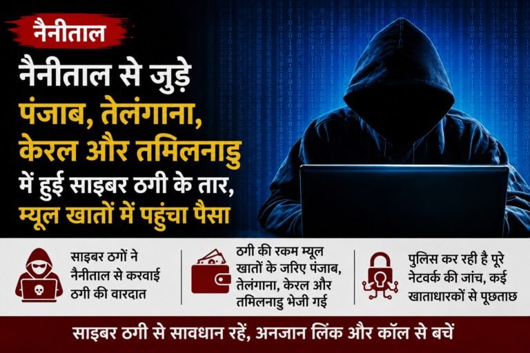 हल्द्वानी में साइबर ठगी का भंडाफोड़